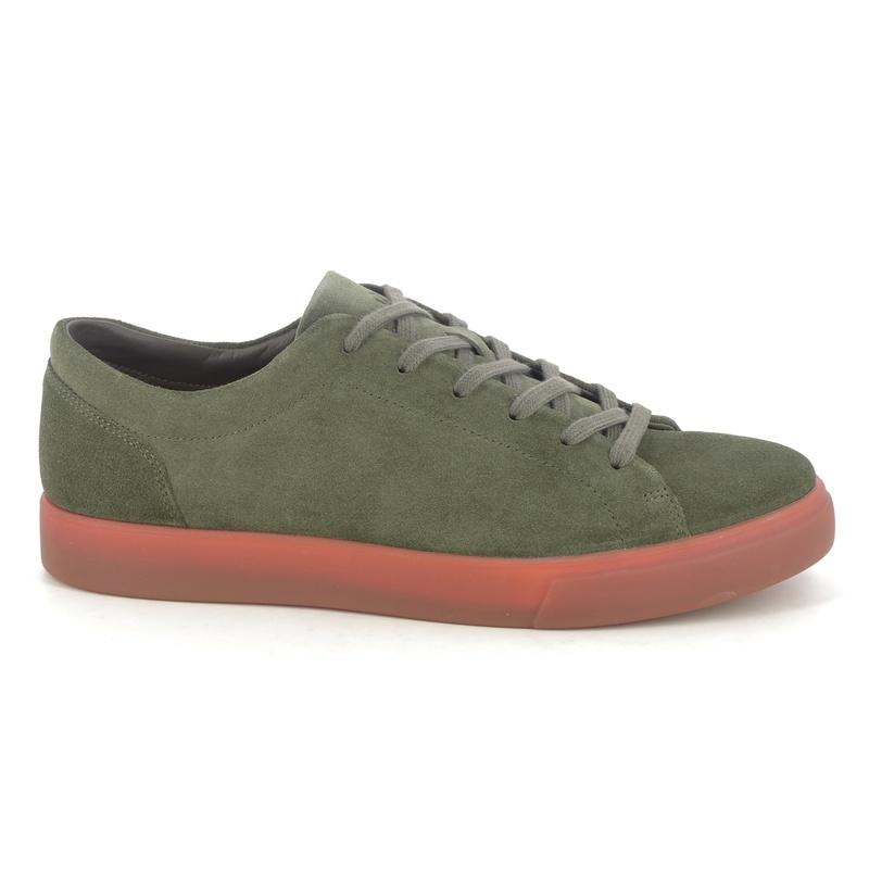 ecco Soft 10 Men’s Low-Top Leather Sneakers Gray