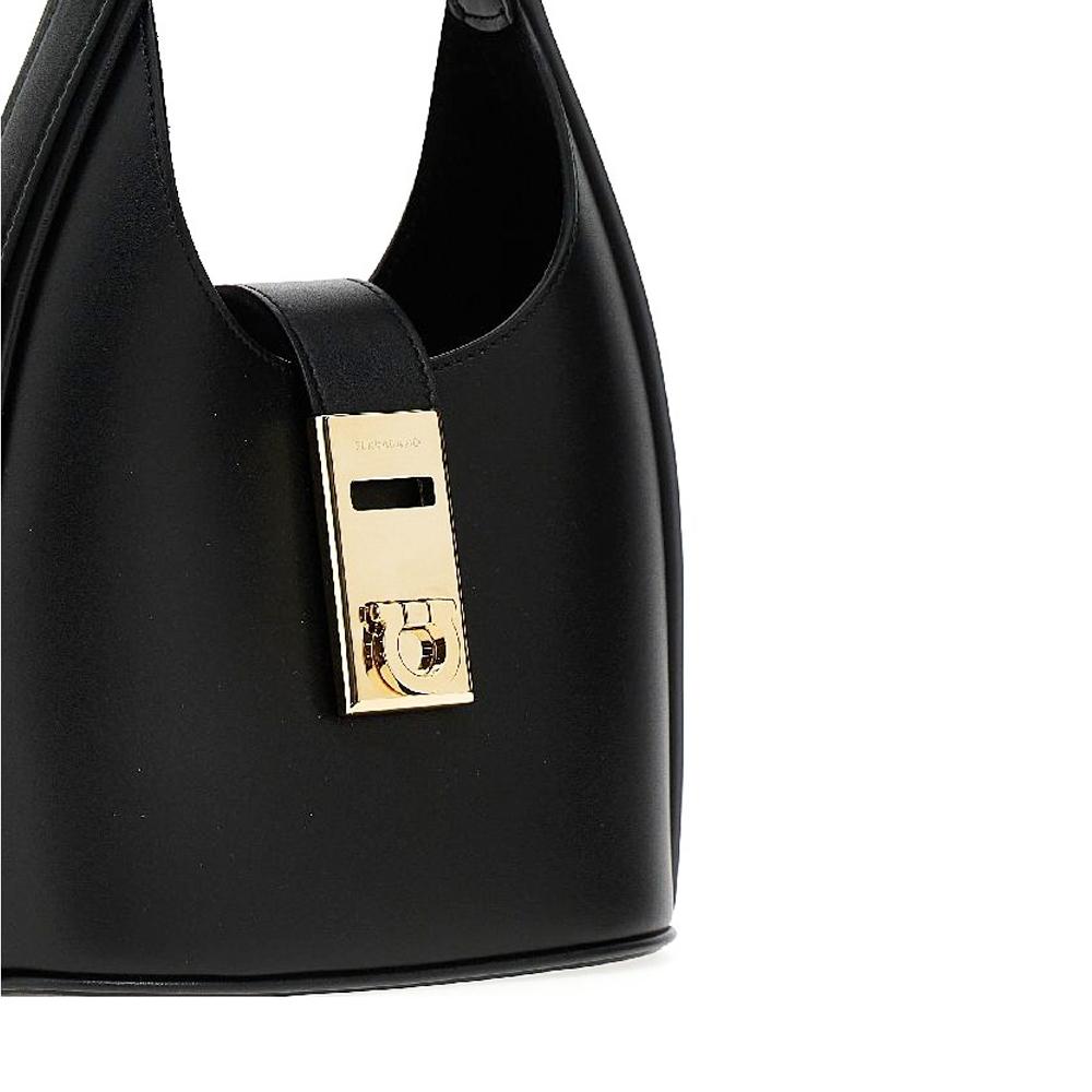 Ferragamo Gold Gancini Mini Crossbody Hobo Bag 21 3978 0764454