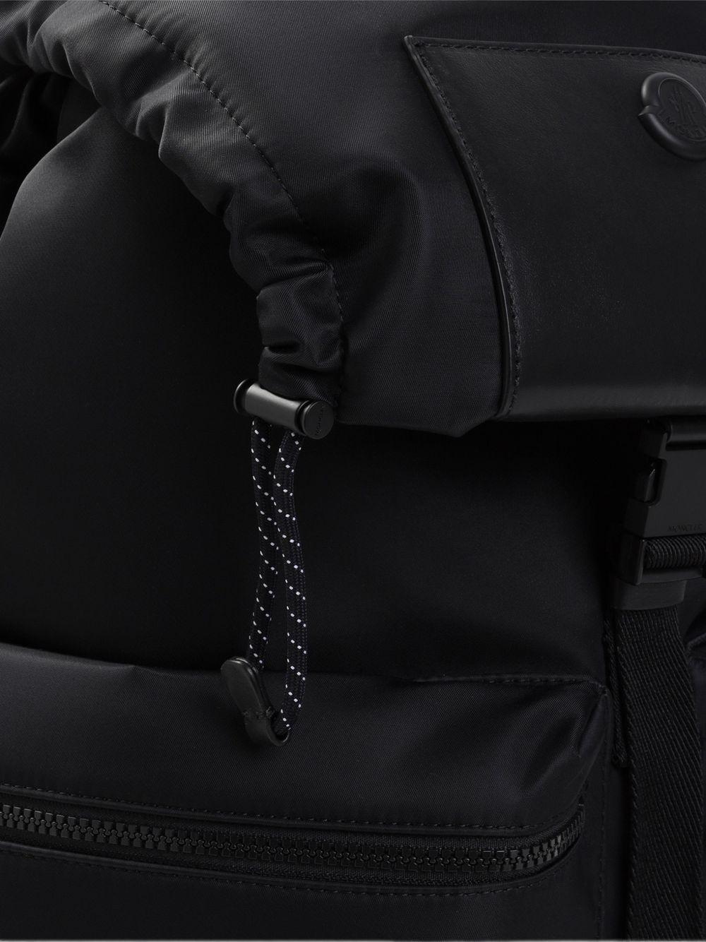 Moncler Black Nylon Backpack for Men