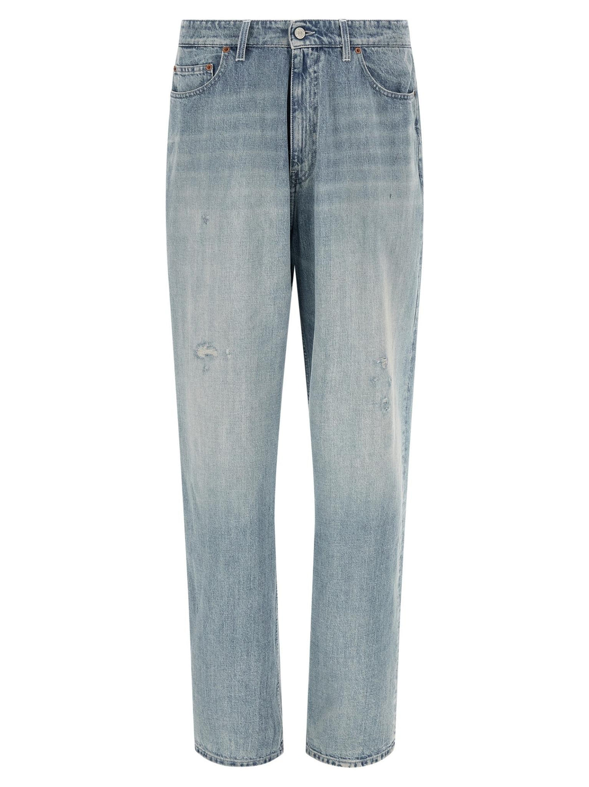 Maison Margiela Blue Denim Jeans Men’s Straight Leg Pants