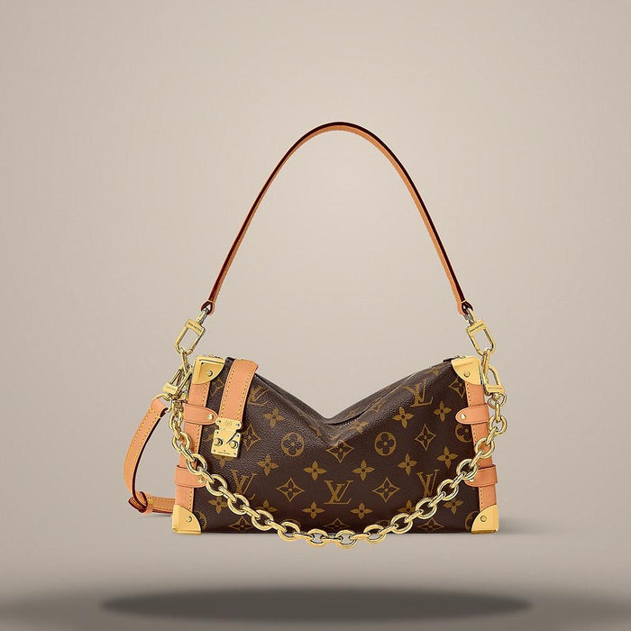 Louis Vuitton Monogram Coated Canvas Side Trunk MM East West Shoulder Bag M28385