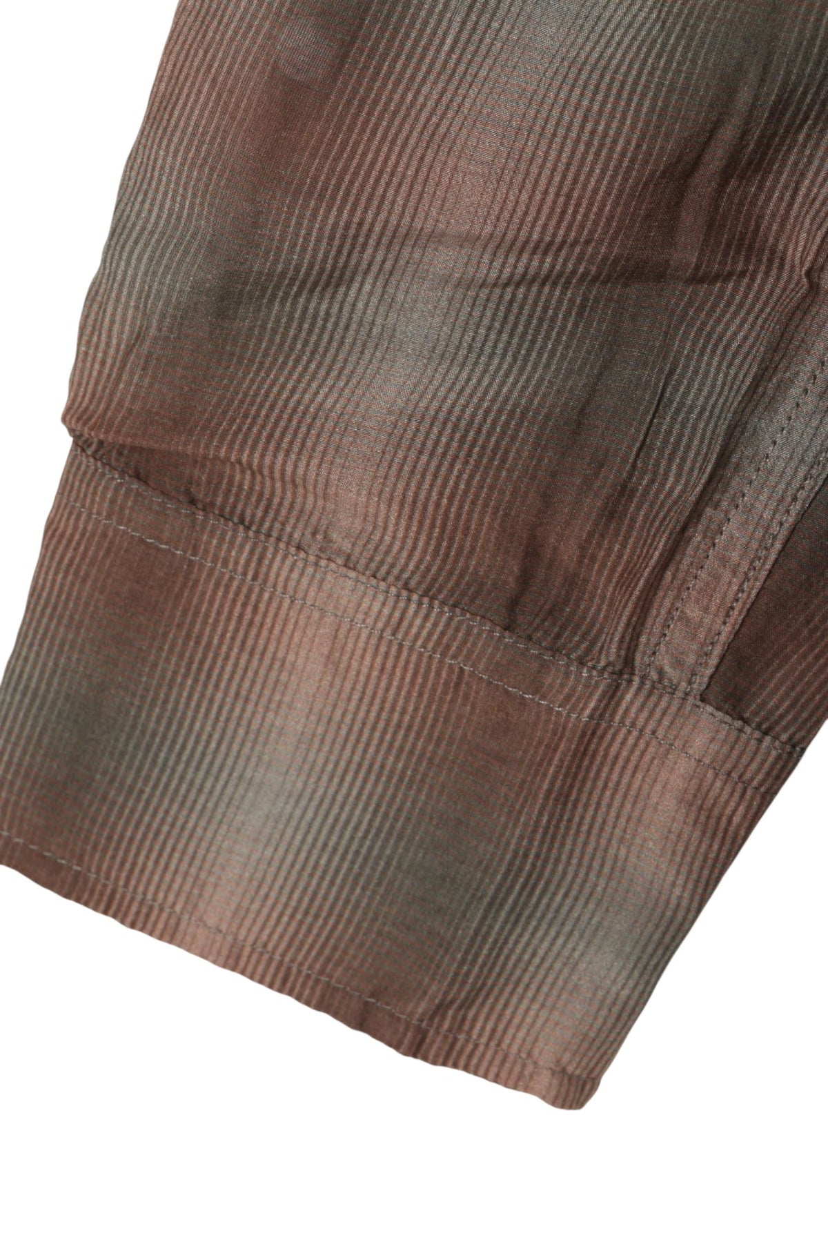 OUR LEGACY Screen Check Cotton Silk Beyond Long Sleeve Shirt M4242BRC