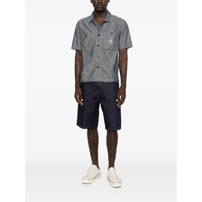 CP Company Men's Chambray Short Sleeve Shirt