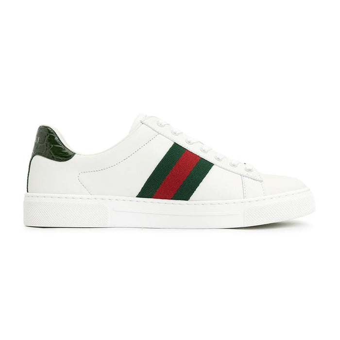 GUCCI Ace Women’s Low-Top Sneakers White Leather