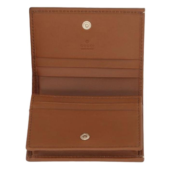 GUCCI Horsebit 1955 Leather Card Coin Small Wallet