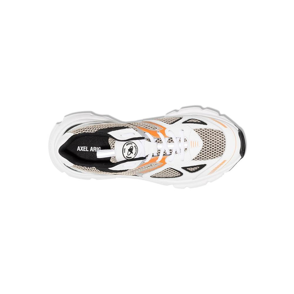 AXEL ARIGATO Marathon Runner Men's Low Top Sneakers White Black Orange 33013