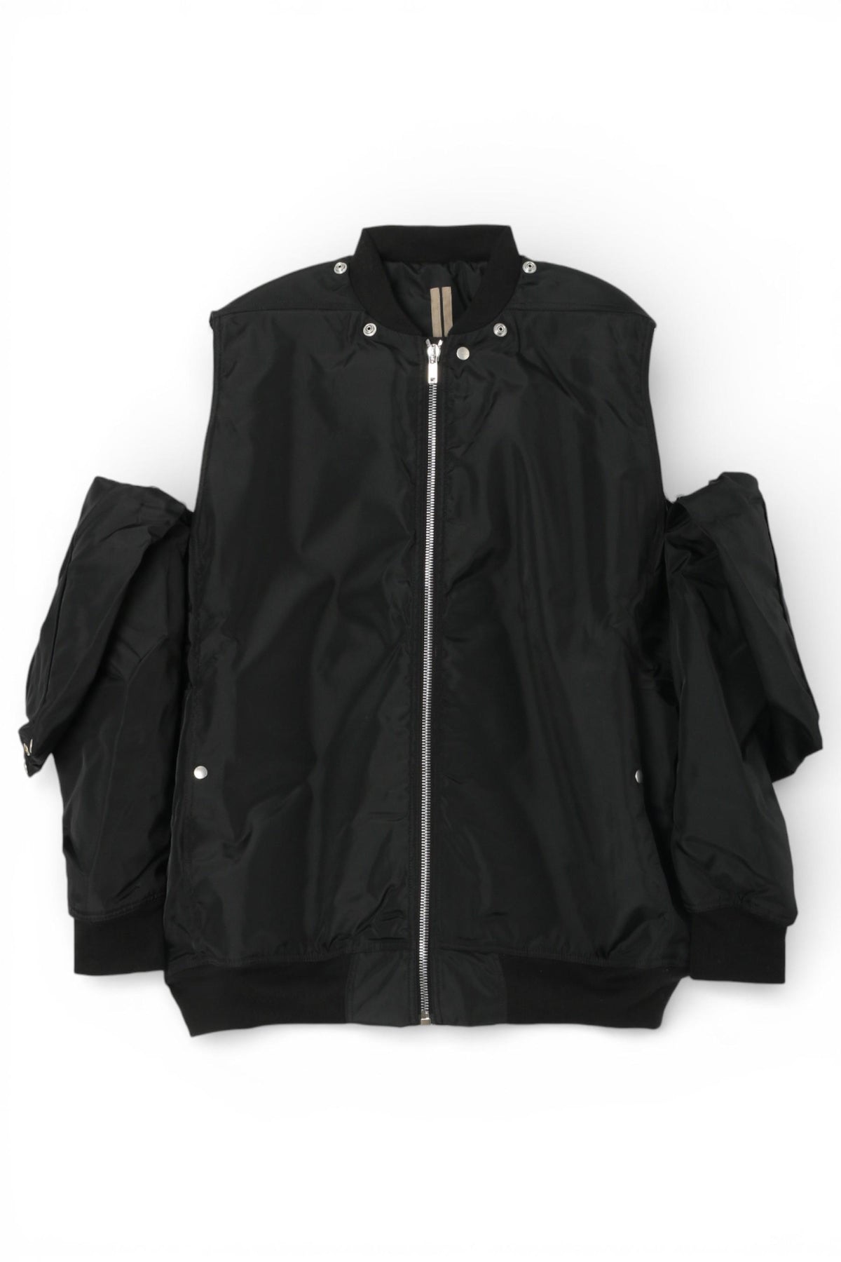 Rick Owens DRKSHDW Convertible Jumbo Peter Flight Jacket Black