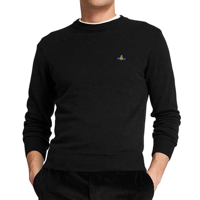 Vivienne Westwood Black Wool Crewneck Sweater Men