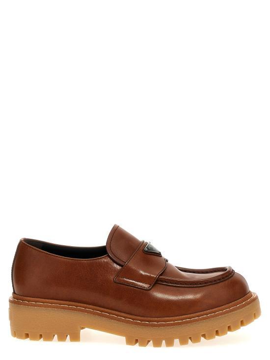 PRADA Leather Loafers Black Men’s Shoes