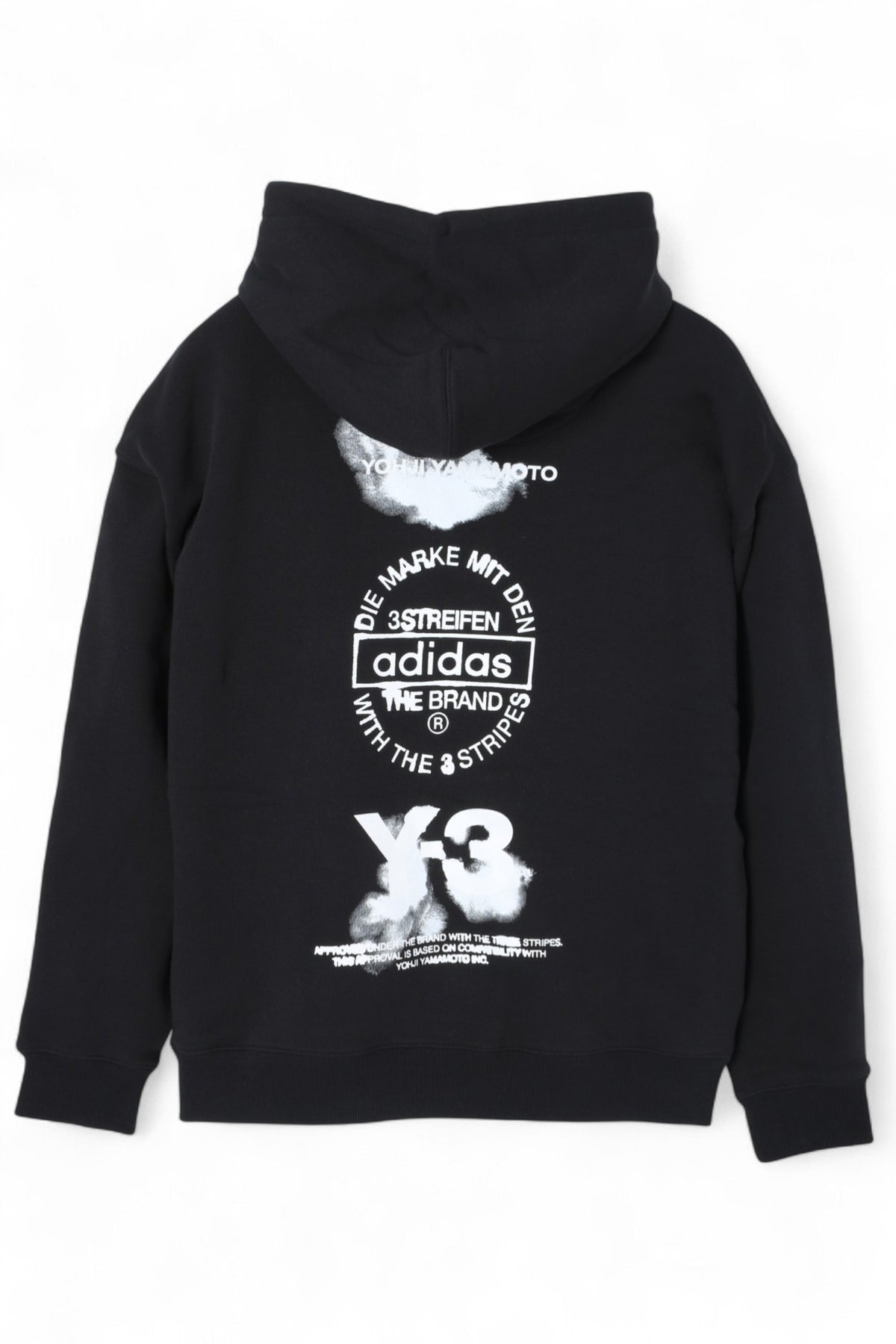 Y-3 Black Graphic Hoodie Unisex