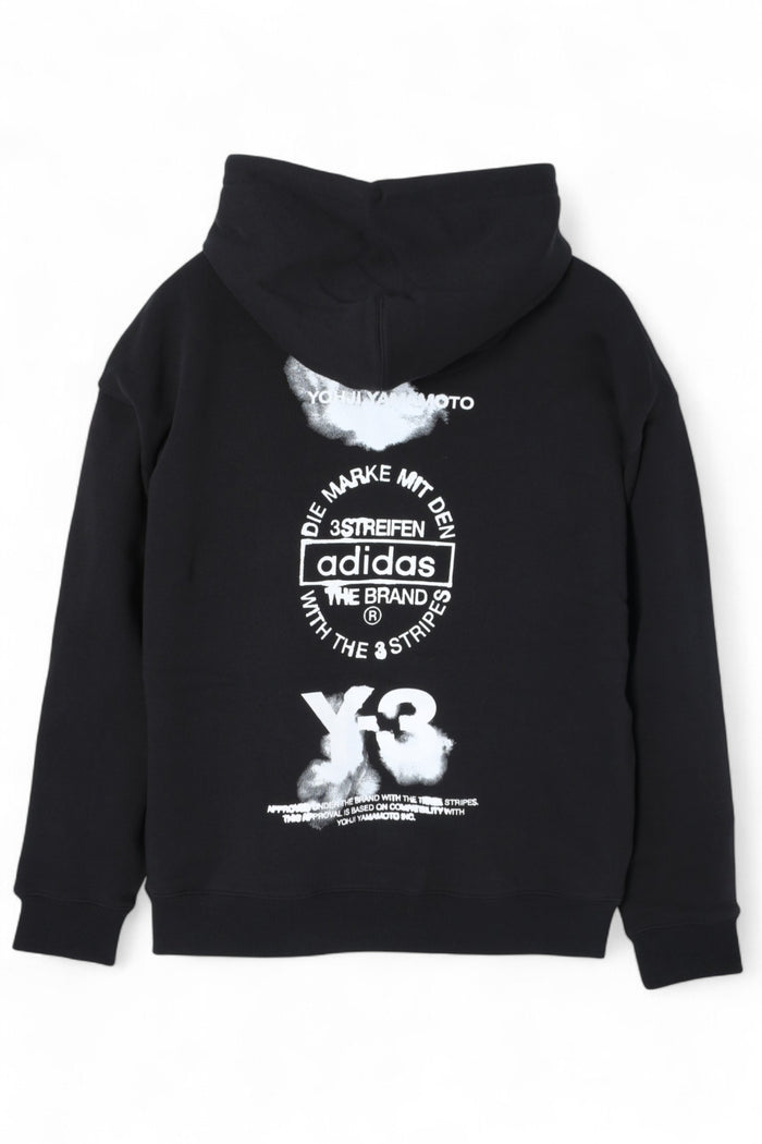 Y-3 Black Graphic Hoodie Unisex