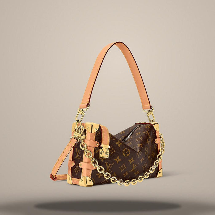 Louis Vuitton Monogram Coated Canvas Side Trunk MM East West Shoulder Bag M28385
