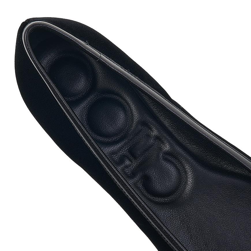 Jimmy Choo Elme Flat Velvet Black Women’s Flats
