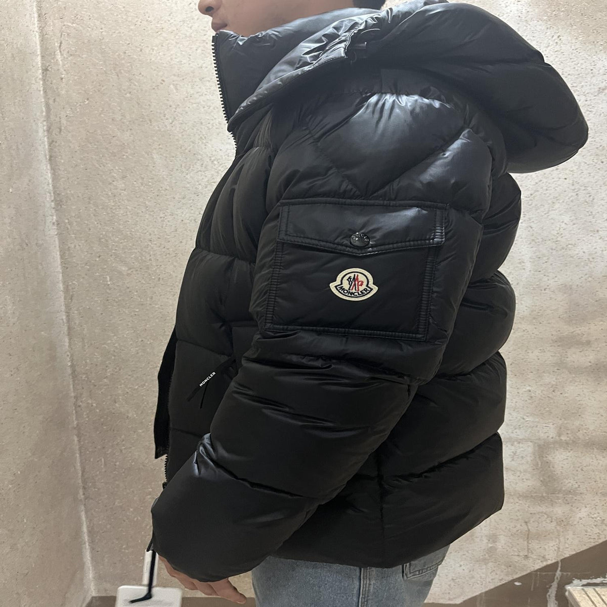 Moncler Quilted Down Puffer Jacket Black Men’s