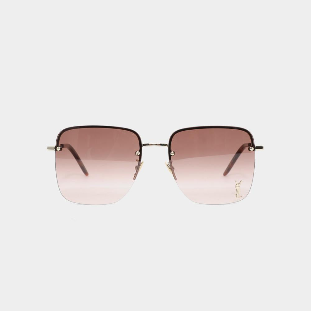 Saint Laurent Gold Gradient Brown SL 312 M Men’s Sunglasses