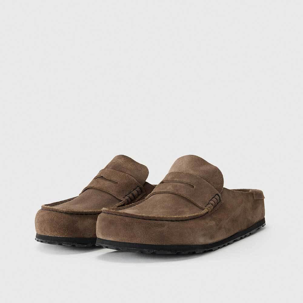 Birkenstock Naples Wrapped Men's Slippers Navy
