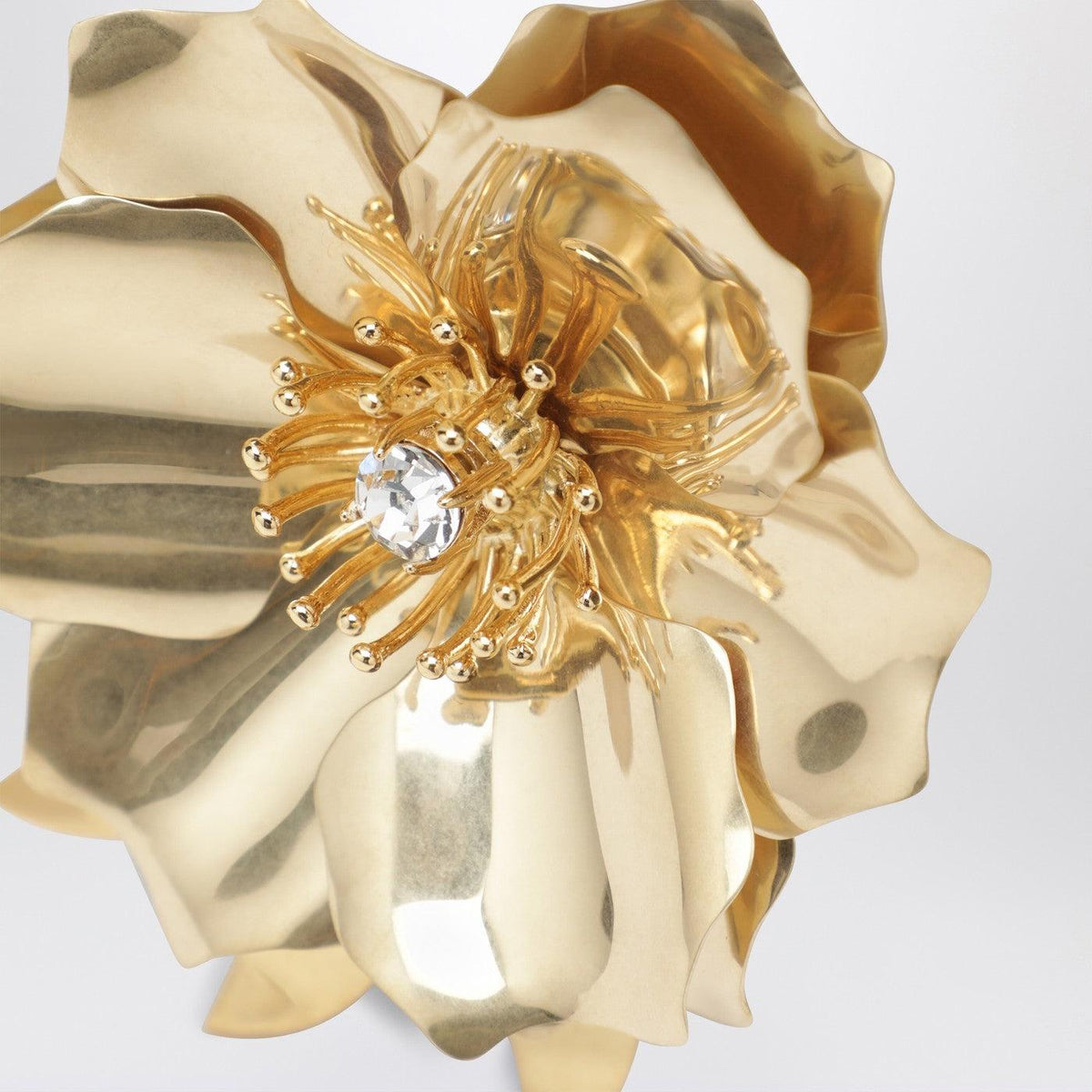 Miu Miu Silver-Tone Logo Brooch