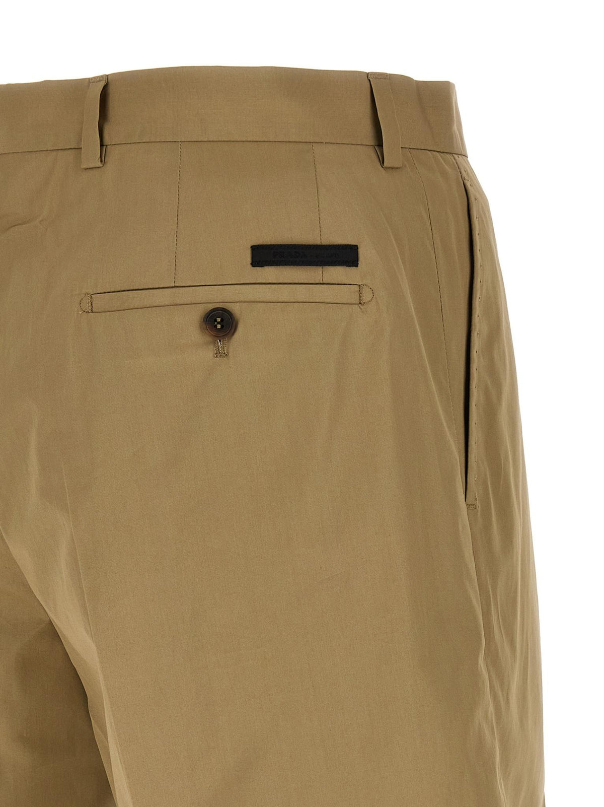 PRADA Black Nylon Drawstring Shorts for Men