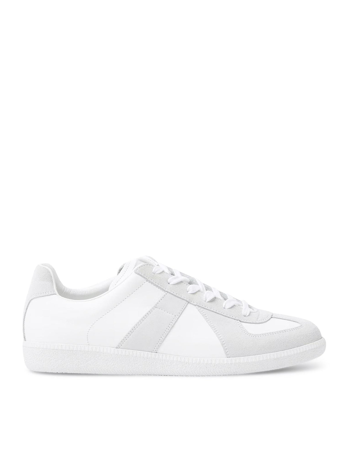 Maison Margiela Off White Leather Low Top Sneakers