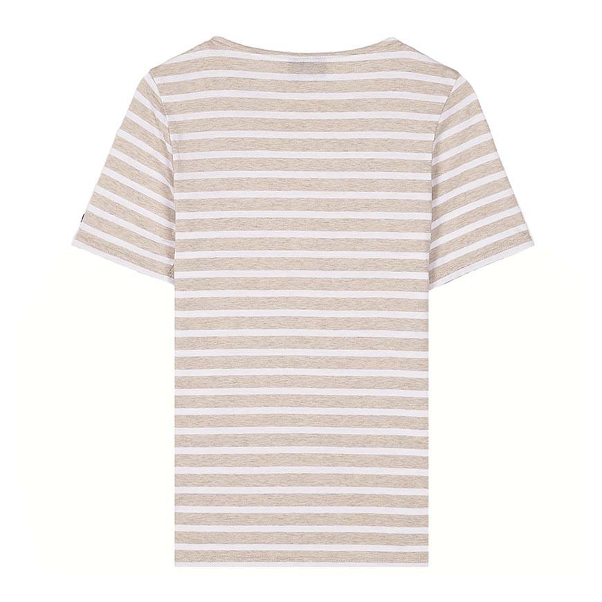 Saint James Unisex Levant Modern T-Shirt Natural White