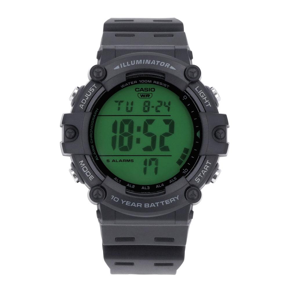 Casio Black Digital Sports Watch Rubber Strap Men’s AE 1500WHC 1AVDF