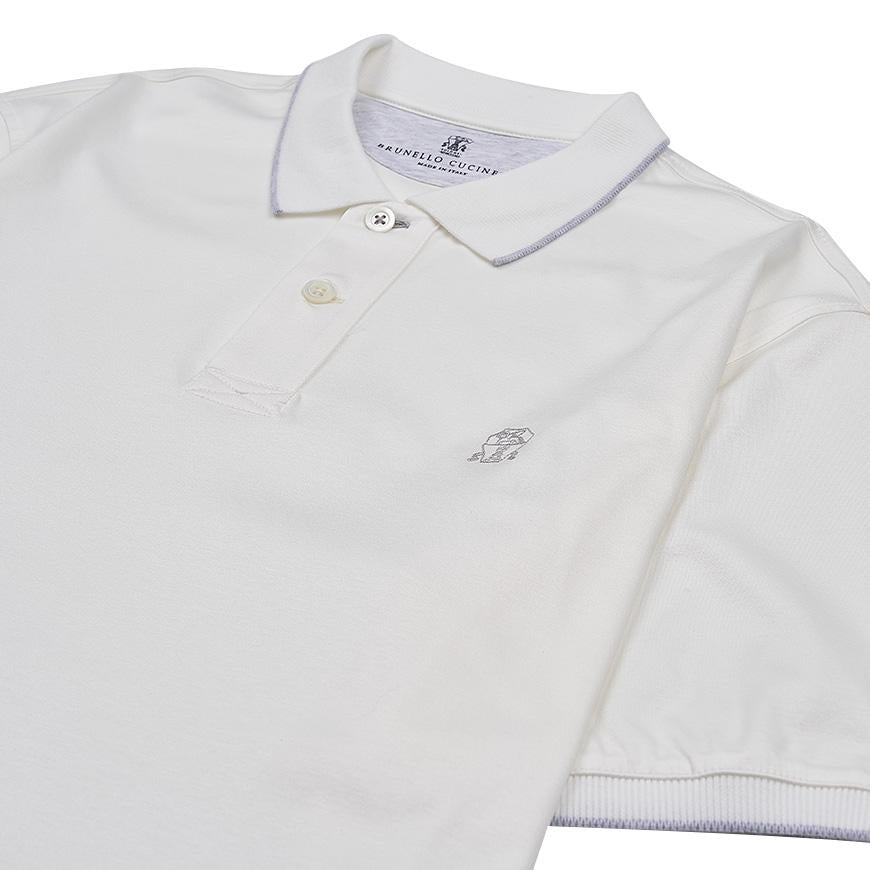 Brunello Cucinelli Men’s Jersey Polo Shirt CC984