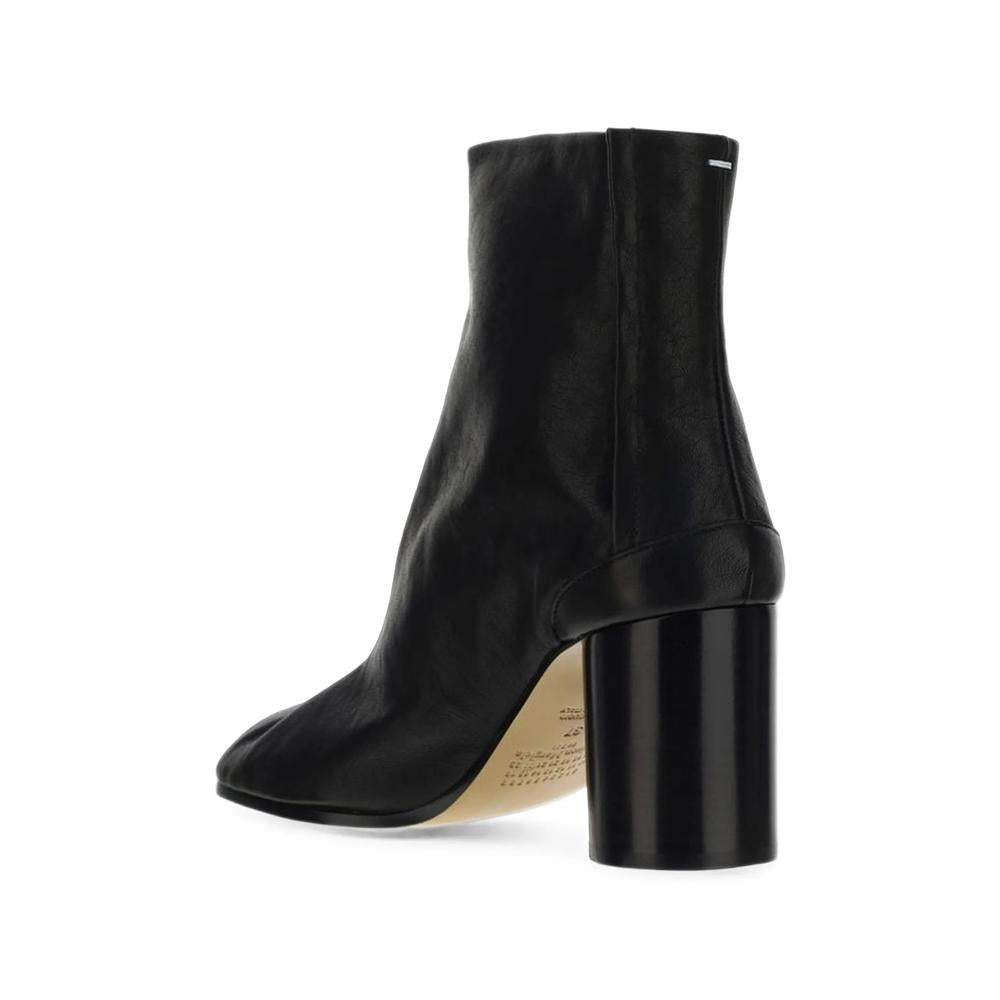 Maison Margiela Black Leather Ankle Boots