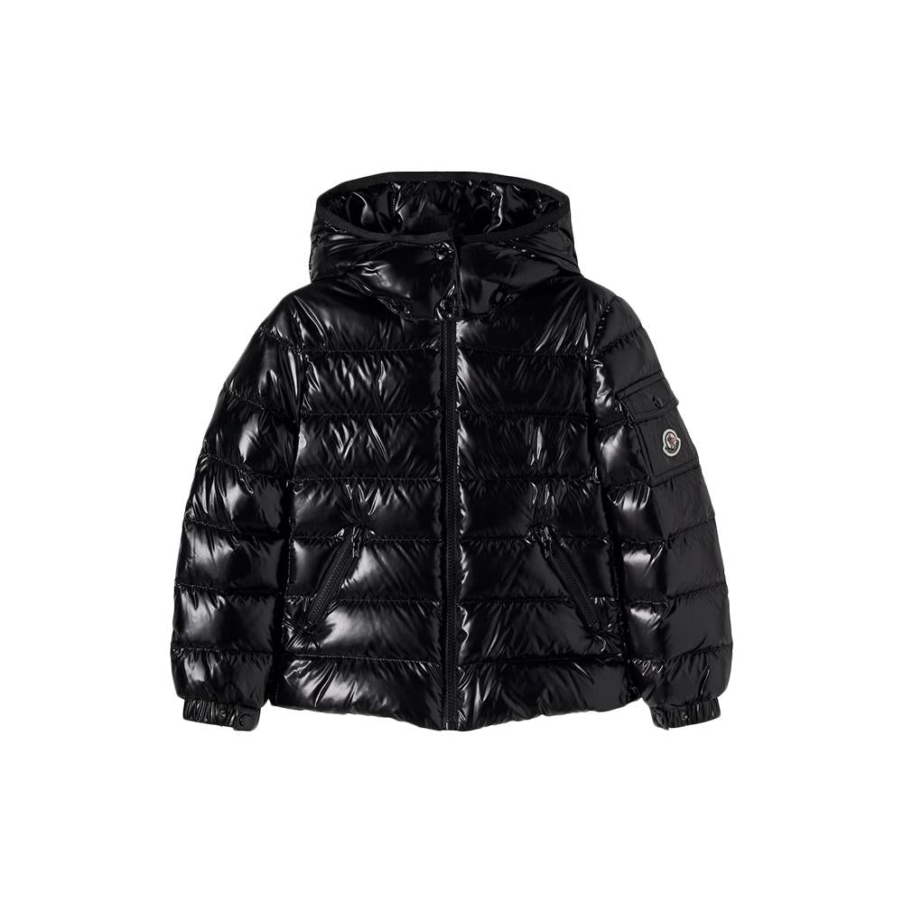 Moncler Women’s Bady Logo Patch Down Puffer Jacket Black