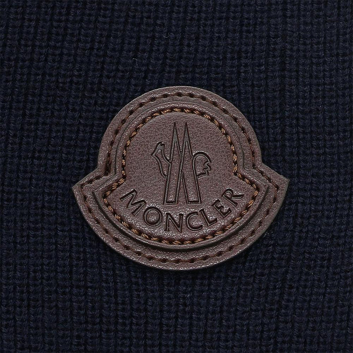 Moncler Men’s Cotton Cashmere Zip-Up Cardigan Navy