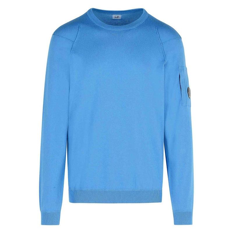 CP Company Lens Patch Men’s Round Neck Knit Sweater