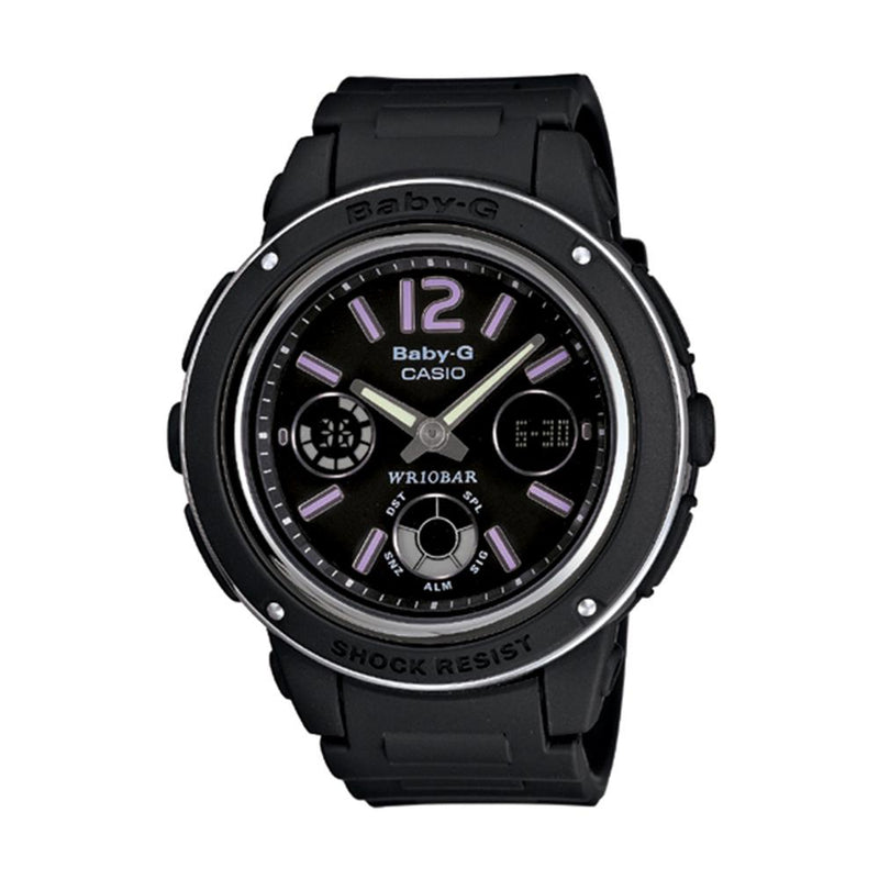G Shock Black Lavender Resin Jelly Watch Women’s Baby-G BGA 150 1B