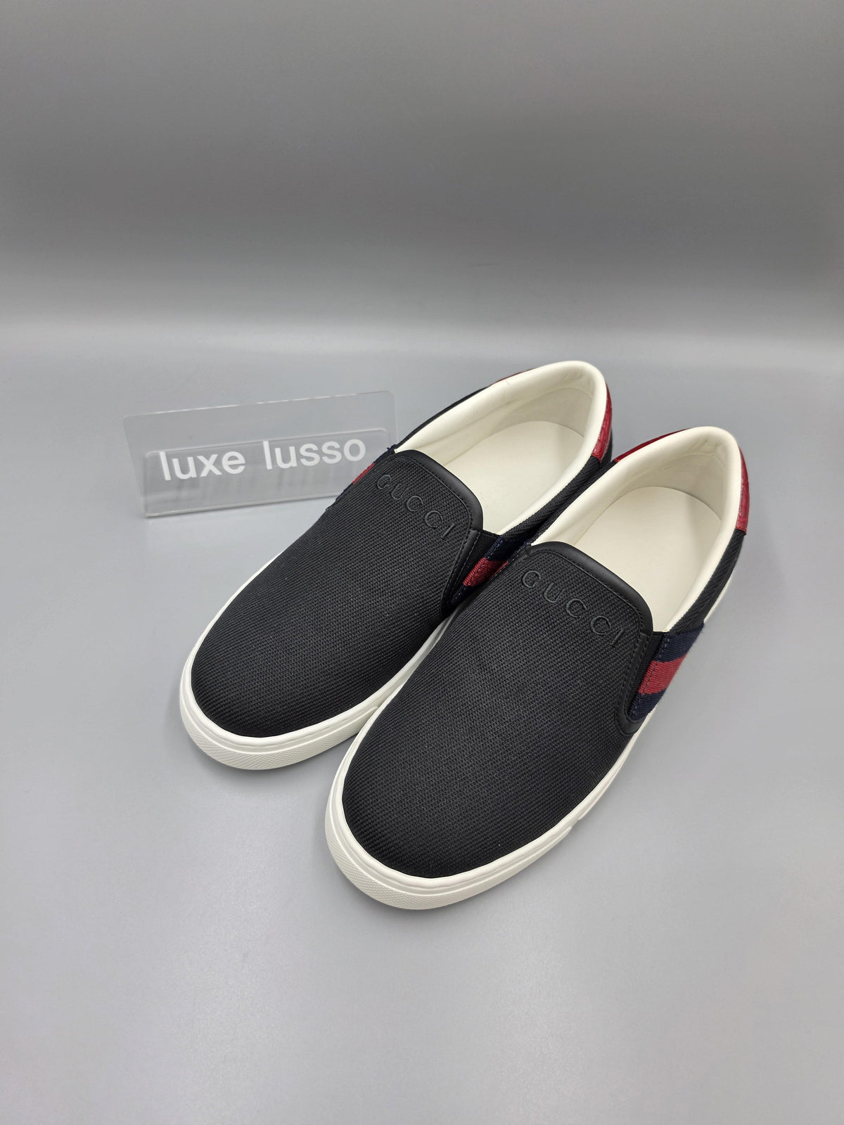 GUCCI Men’s Ace Canvas Slip-On Low Top Sneakers 834216