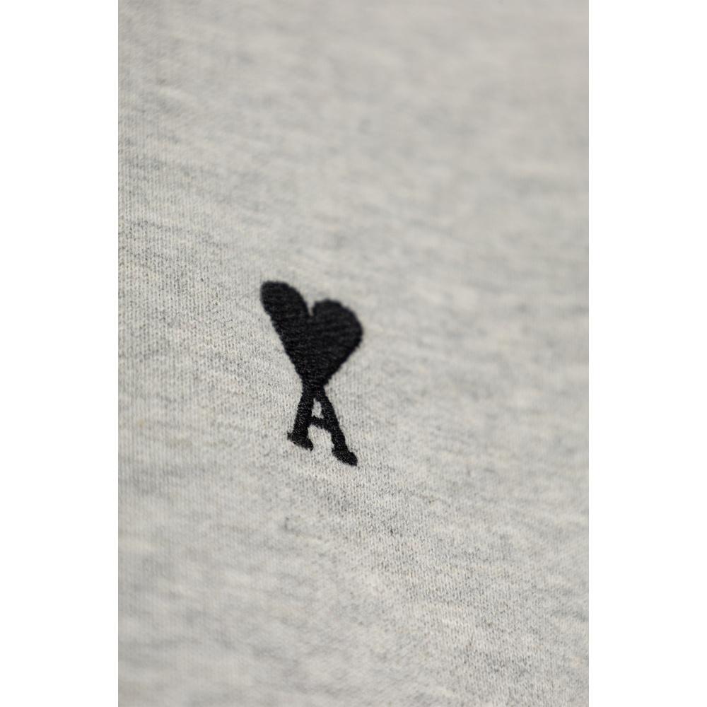 AMI Heart Logo Women’s Sweatshirt Navy Cotton