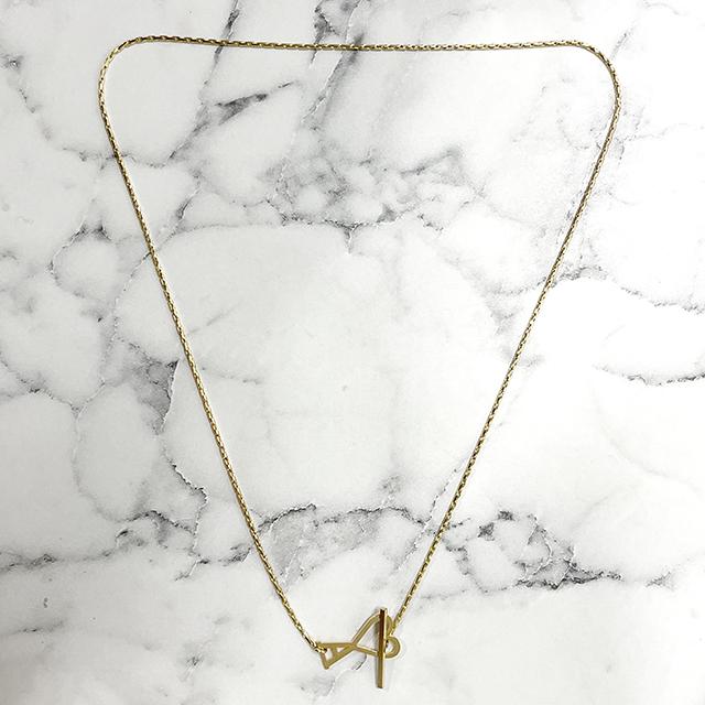 AMI Heart Logo Two-in-One Chain Necklace UJW918 361 902