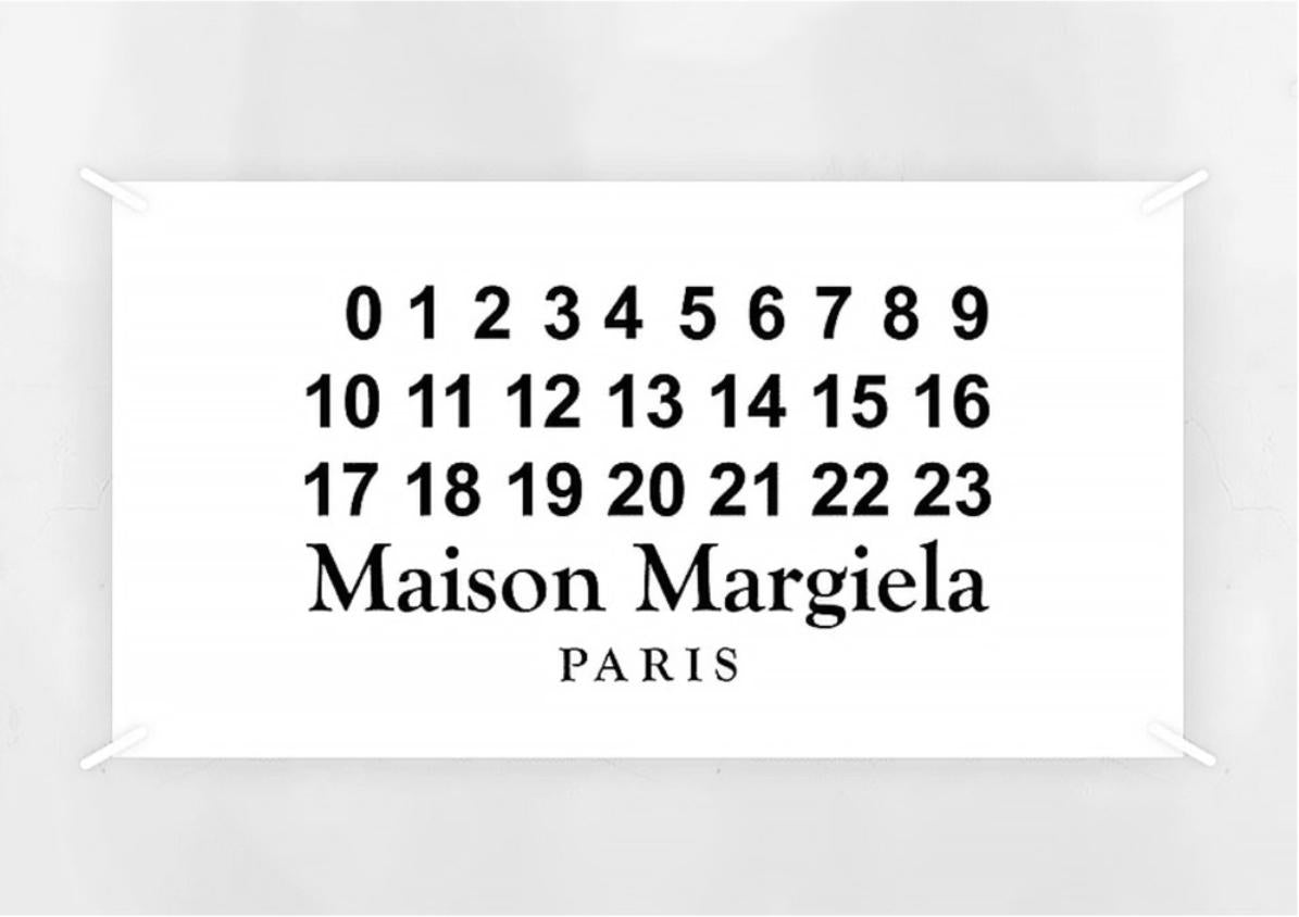 Maison Margiela Stitch Logo Stamp Logo Polo Shirt
