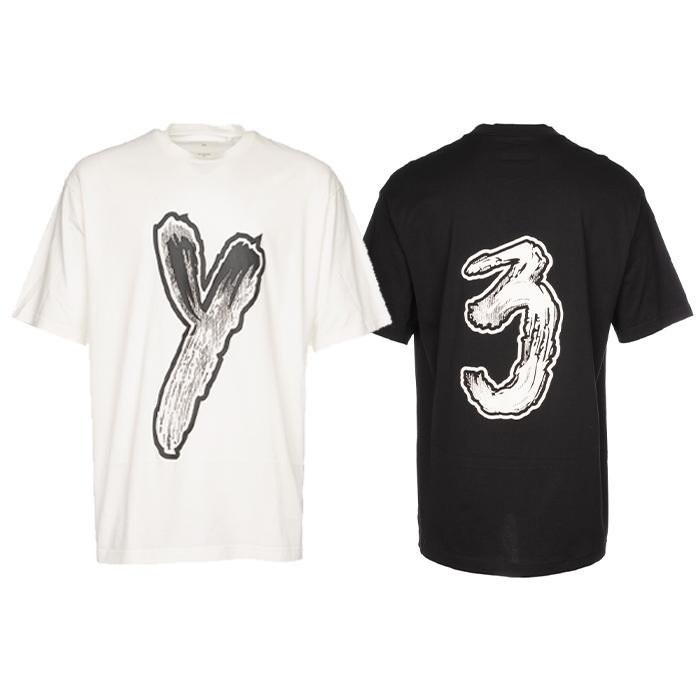 Y-3 Men’s Logo GFX Oversized T-Shirt White