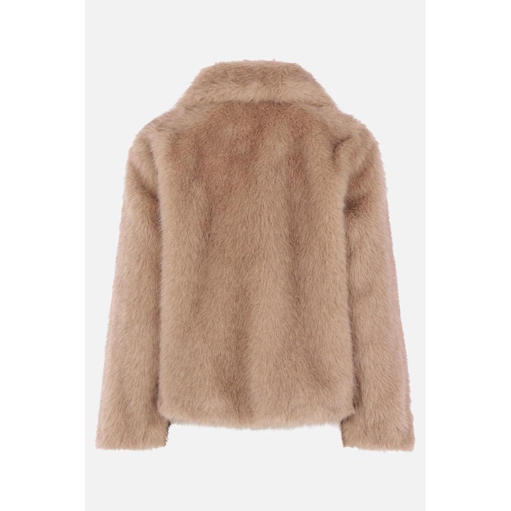 Max Mara Faux Fur Jacket Women Brown