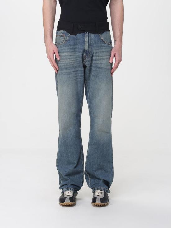 MM6 Blue Denim Jeans for Men SH0LA0032 M30055 961 BLUE DOM
