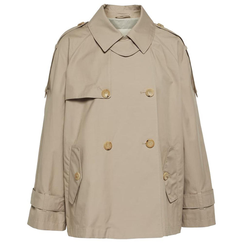 Max Mara Water-Repellent Beige Trench Coat 19021064600 013