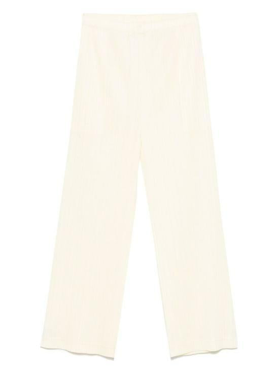 PLEATS PLEASE Pleated Seersucker Bottom 2 Classic Pants PP56JF383 04