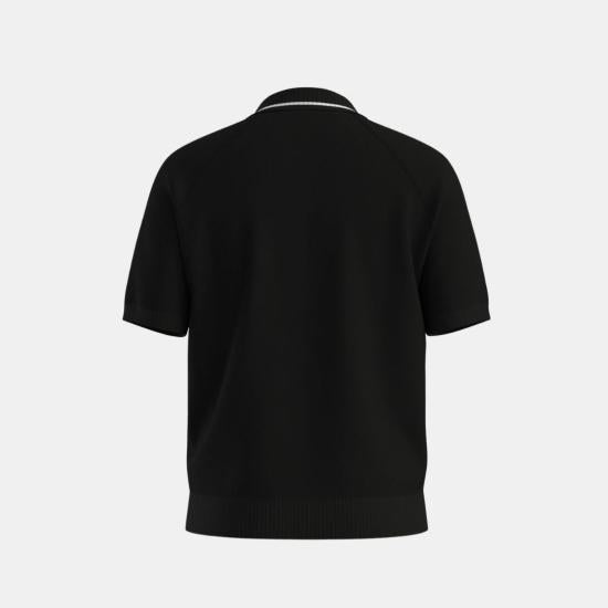 HUGO BOSS Short Sleeve Polo Shirt for Men 50558350001 BLACK DOM