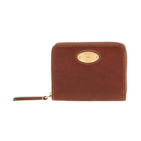 Mulberry Plaque Zip Around Leather Card Holder Wallet RL7083 275 G110