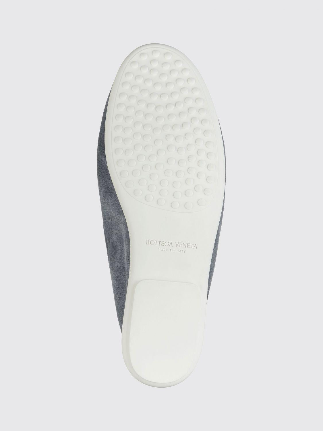 Bottega Veneta Black Leather Slip-On Loafers for Men