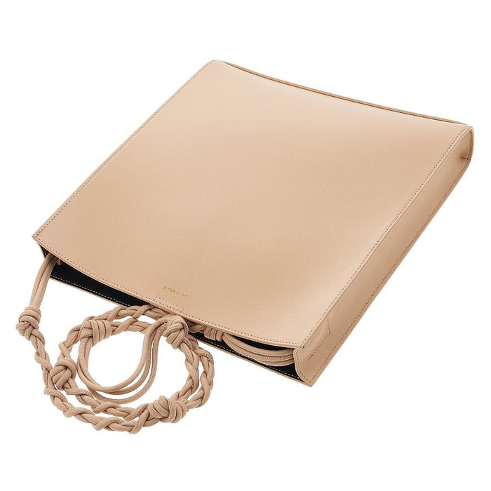 JIL SANDER Women’s Medium Tangle Leather Crossbody Bag Tan