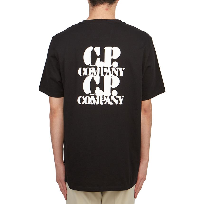 CP Company Men’s Short Sleeve T-Shirt Black Cotton