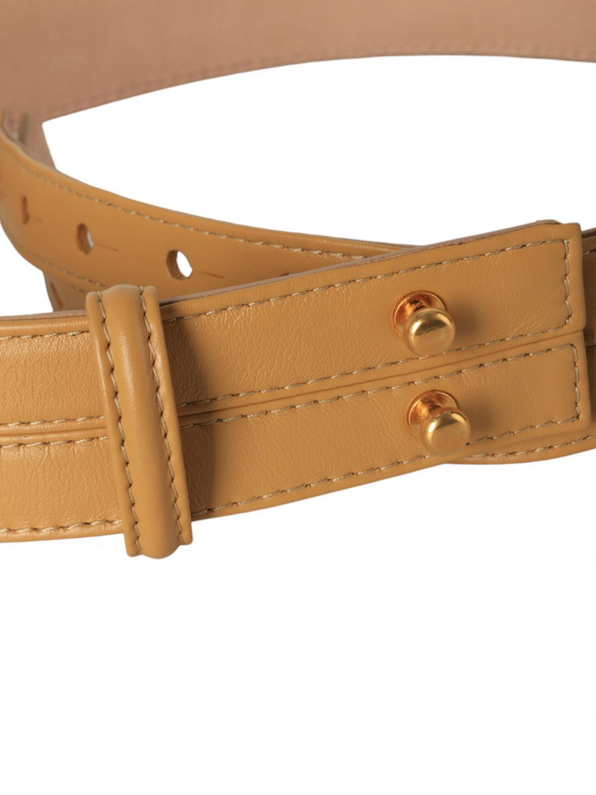 Dries Van Noten Split Leather Belt Sand Unisex 242011403199101
