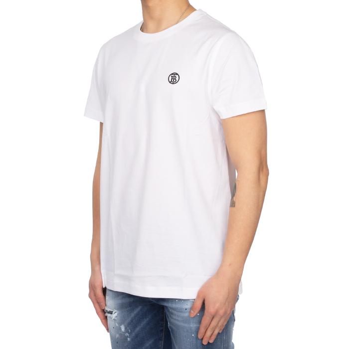 BURBERRY Men’s Monogram Motif Cotton T-Shirt White
