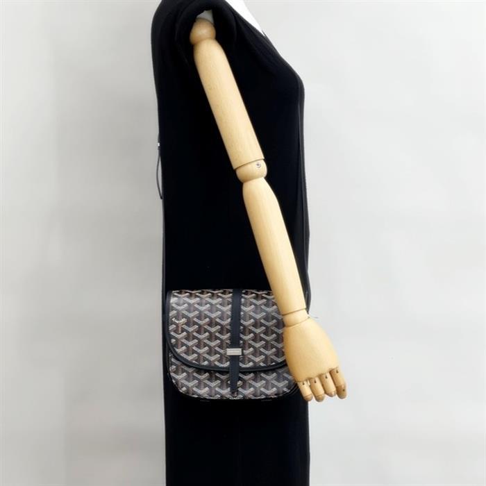 GOYARD Belvedere PM Crossbody Bag Black Leather BELVE3PMLTY01CG01P
