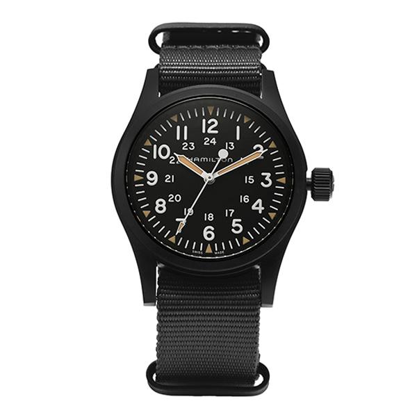 Hamilton Khaki Field Mechanical Men's NATO Rubber Watch H69409930