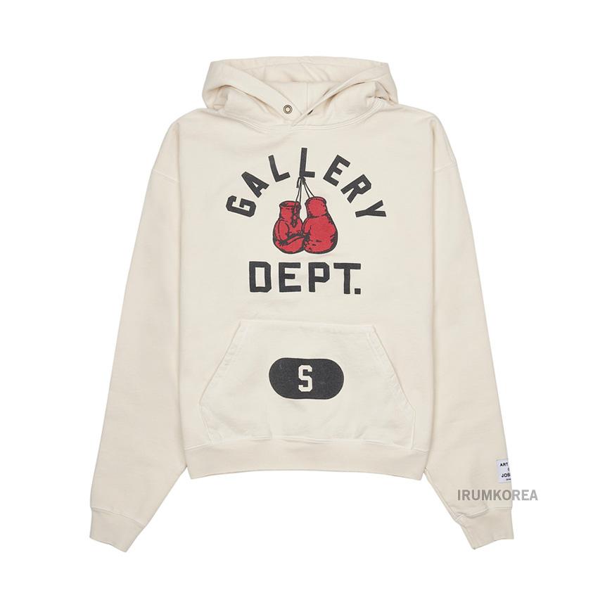 GALLERY DEPT. Cream Boxing Merch Hoodie for Men BMH 50012